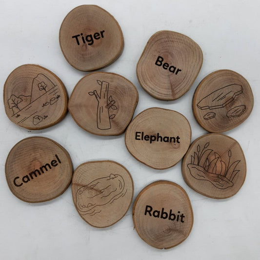 Animal Footprints & Habitat Set