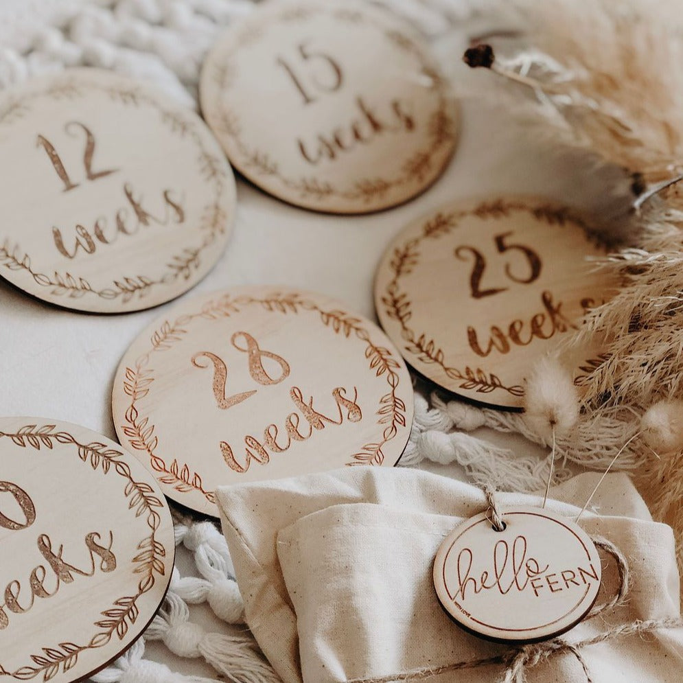 Milestone Discs – Pregnancy – Wreath